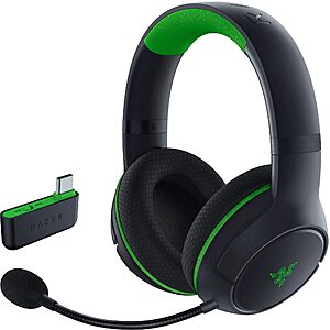 Razer Kaira HyperSpeed Bluetooth Wireless Gaming Headset w/ USB-C Dongle & Cardioid Mic (Xbox Series X|S / Xbox One / PC) $90 + Free Shipping