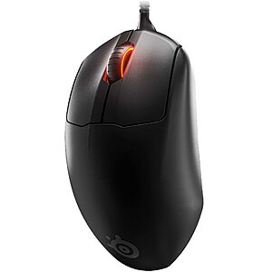 SteelSeries Prime+ Wired Esports FPS Gaming Mouse w/ RGB Lighting, Build-In OLED Screen, & Magnetic Optical Switches