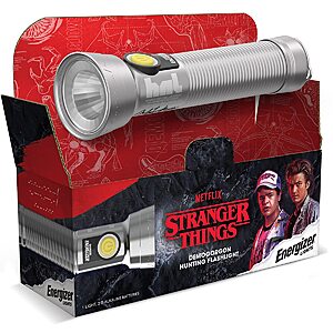 Energizer Stranger Things Collector's Edition Demogorgon Hunting LED Retro Flashlight w/ 2x D Batteries