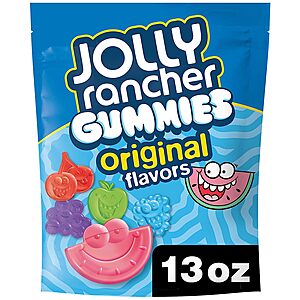 13-Oz. Jolly Rancher Gummies Assorted Fruit Flavored Candy Bag $2.60 w/ S&S + Free Shipping w/ Prime or on $35+