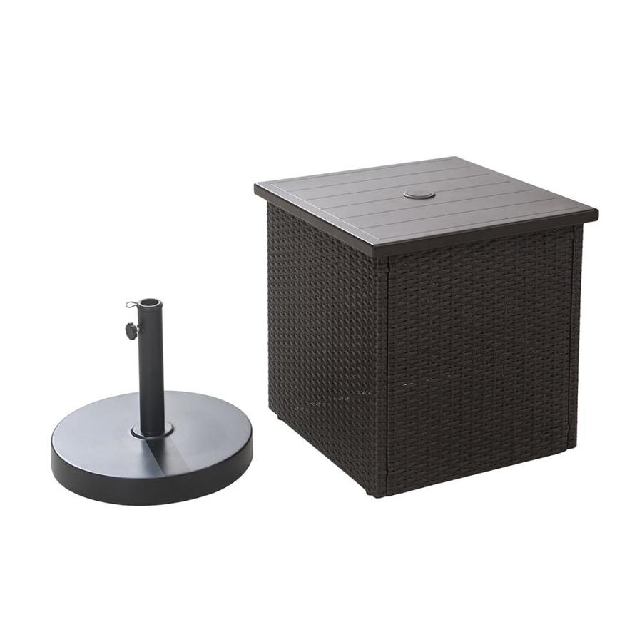 [YMMV] Square Wicker Outdoor End Table with Umbrella Hole $59