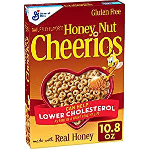 Honey Nut Cheerios, Breakfast Cereal with Oats, Gluten Free, 10.8 oz - $1.79 or $1.52