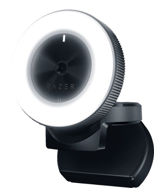 Razer - Kiyo Webcam with Adjustable Ring Light - Black $66.49