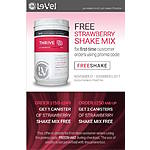 Free Thrive by Le-Vel Strawberry Shake Mix for first time customer orders $150