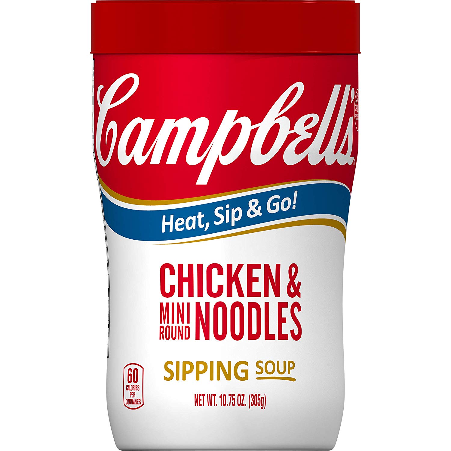 Campbell's Soup on the Go, Chicken & Mini Round Noodles, 10.75 Ounce (Pack of 8) - $5.70 - $4.84 SS