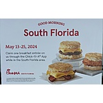 Chick-fil-A South Florida Residents Only: Free Breakfast Entree in App (5/13 - 5/25)