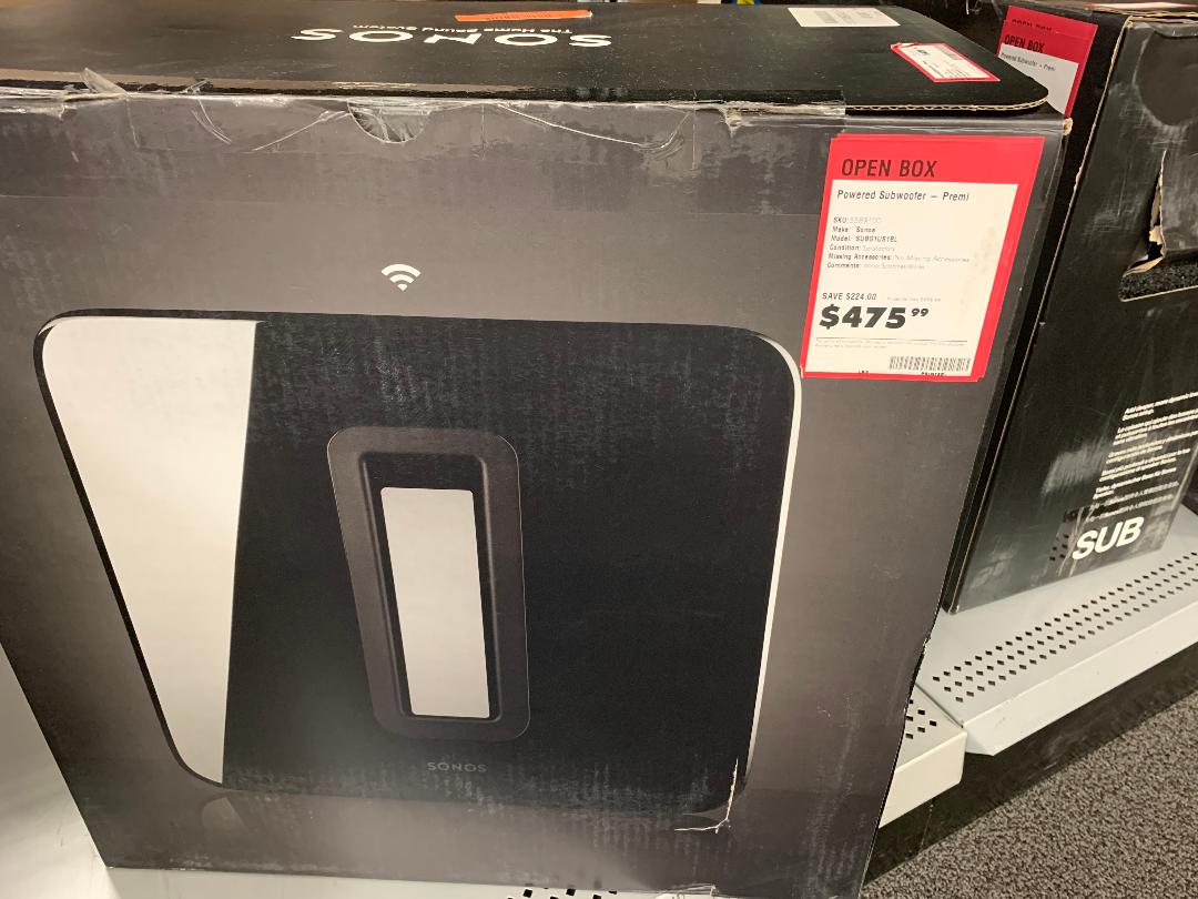 Sonos Sub, Best Buy Outlet, $476 or lower, Extreme YMMV