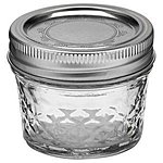 Ball Jar Crystal Jelly Jars with Lids and Bands, Quilted, 4-Ounce, Set of 12 $8.47 + ship @amazon.com