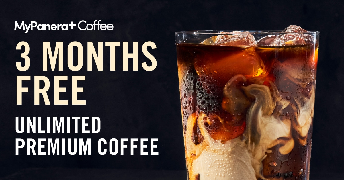 MyPanera Coffee Subscription 3 months free $0