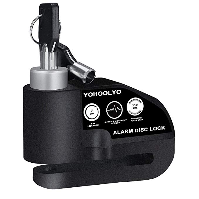 Padlock for bicycle or motorcycle with 110bd alarm. $14.69 AC