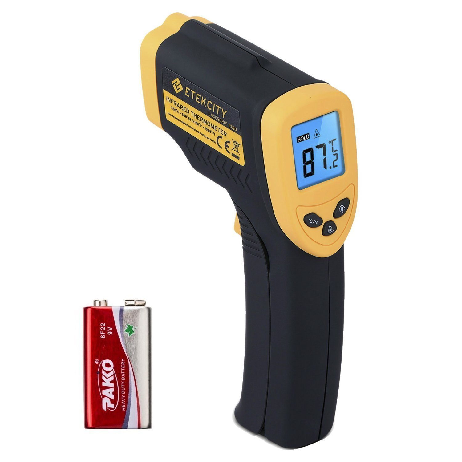 Etekcity Lasergrip Non-contact Digital Laser Infrared Thermometer Temperature Gun: 774 $11.19, 1080 $12.59, 630 $21.98, 1022 $15.99