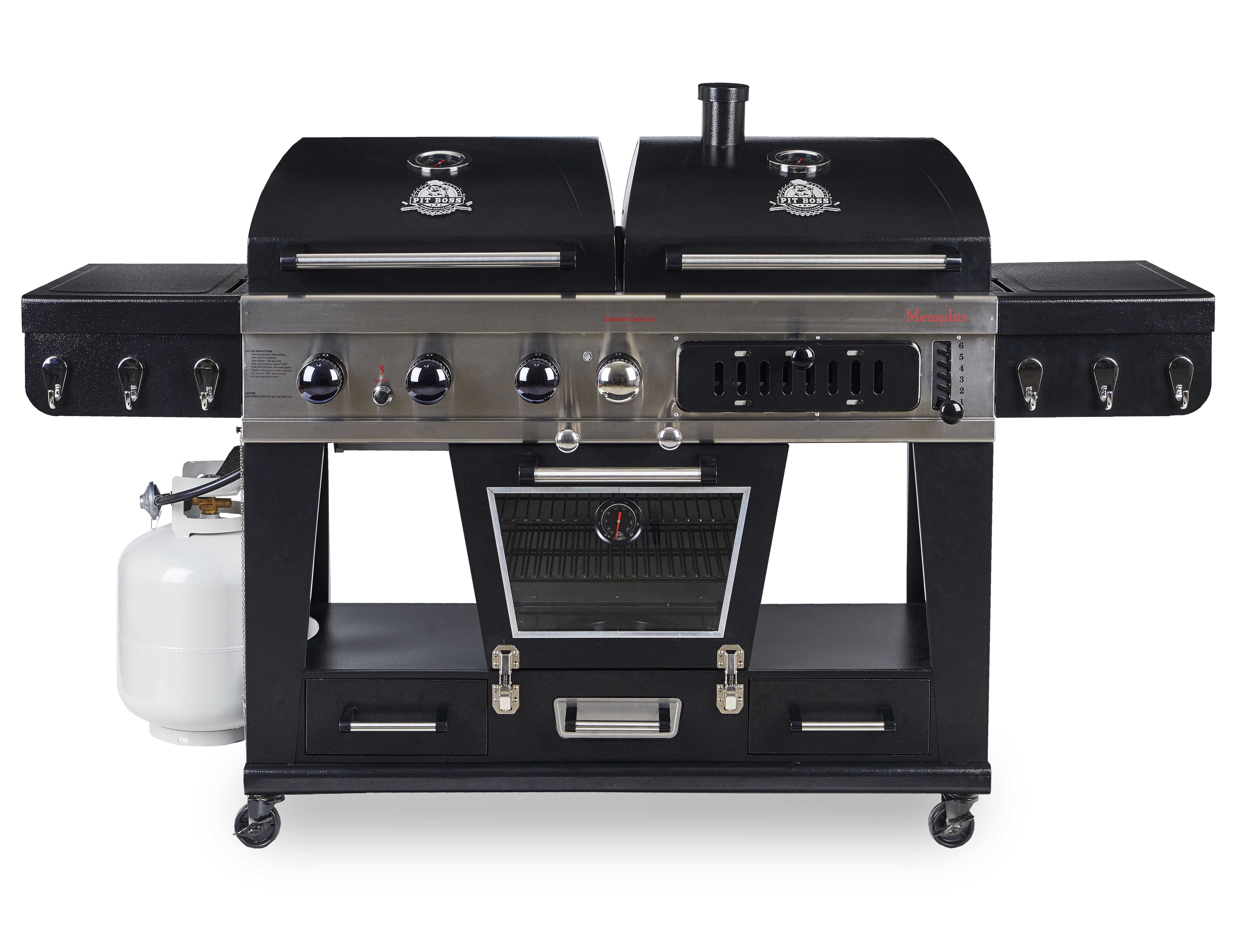 Walmart Clearance - Pit Boss Memphis Ultimate 4-in-1 Gas & Charcoal Combo Grill with Smoker YMMV $139