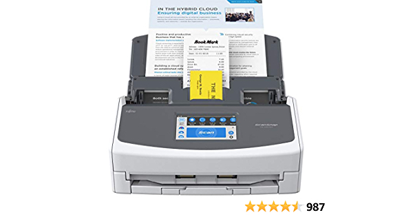 Fujitsu ScanSnap iX1600 Versatile Cloud Enabled Document Scanner for Mac or PC, White on sale for $400 at Amazon - $399.99
