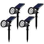 Four-Pack Solar Wall/In-Ground Lights: Save 15% at Amazon with Promo Code (Total Cost: $50 with Prime)