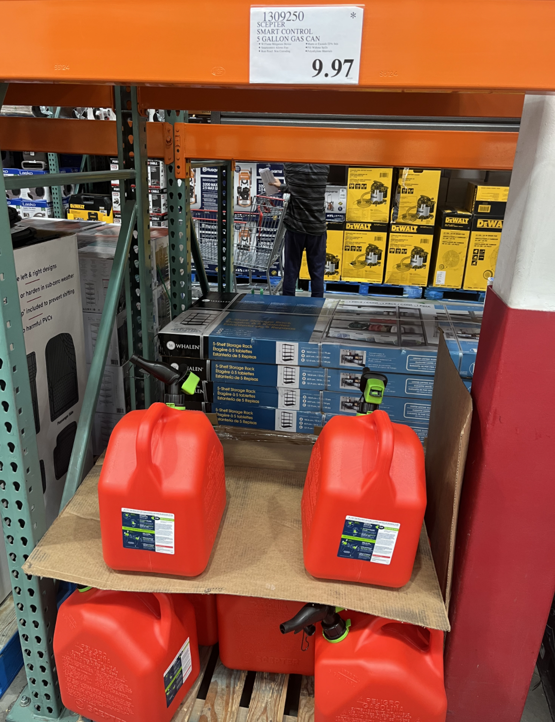 YMMV Scepter Smart Control Gas Can, 5 Gallon, Red (Costco, In Store