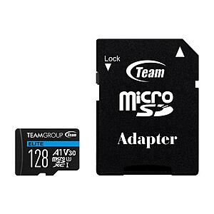 TEAMGROUP GO Card 128GB x 2 Pack Micro SDXC UHS-I U3 V30 4K for GoPro &  Action Cameras High Speed Flash Memory Card with Adapter for Outdoor,  Sports