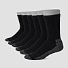 6-Pack Hanes Men's Work Socks (Black or White) $5.80 w/ store pickup ~ Target