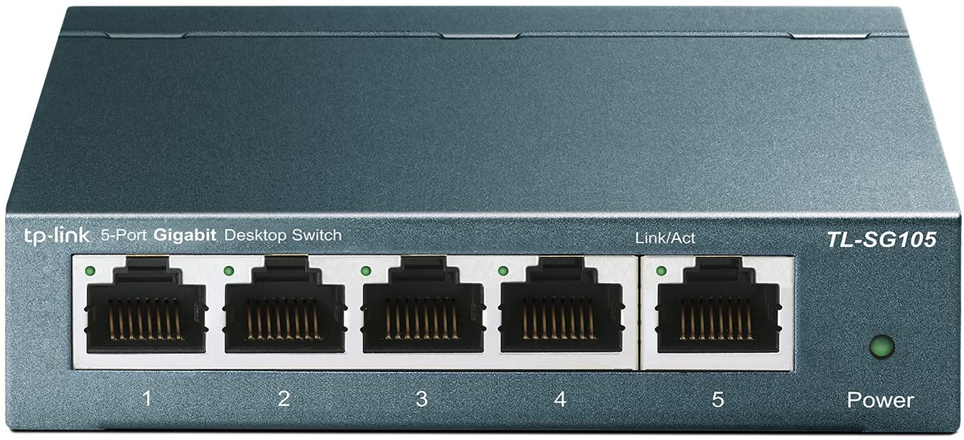 TP-Link TL-SG105 5-Port Unmanaged Desktop Switch $12.50 ~ Amazon
