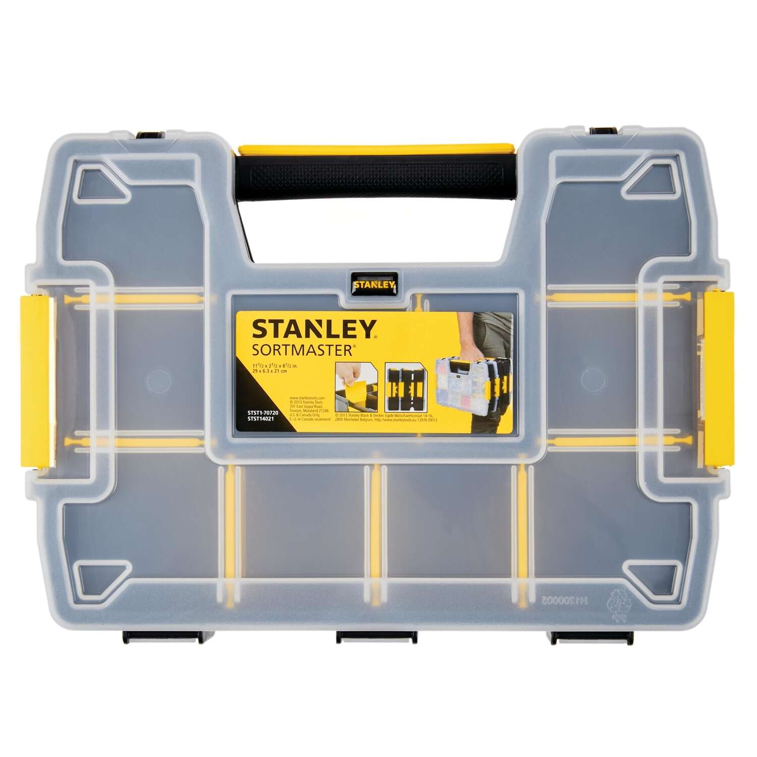 Stanley SortMaster Storage Organizer (Black/Yellow 8-Compartment) $7 w/ store pickup ~ Ace