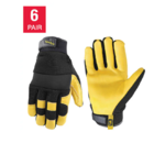 6-Pair Wells Lamont Men's HydraHyde Leather Work Gloves $30 + F/S &amp; More ~ Costco