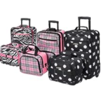 Rockland Luggage: 2-Piece Fashion Softside Upright Sets $26 &amp; More + Free Shipping w/ Prime
