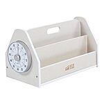 ECR4Kids Classroom Furniture: Double-Sided Book Caddy w/ Countdown Timer (White) $27.95 &amp; More