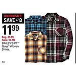 Shopko Black Friday: Bailey's PT Guy's Woven Shirts for $11.99