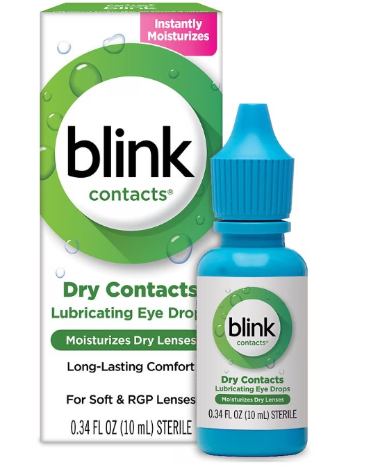 0.34-Oz Blink Contacts Lubricating Eye Drops for Soft/RGP Contact Lenses $0.90 + Free Store Pickup on $10+