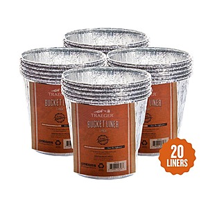 20-Count Traeger Bucket Liners $  4.95 + F/S ~ Home Depot