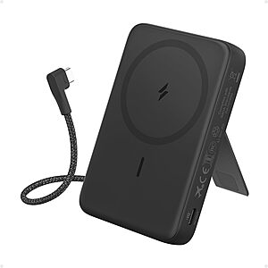 10,000mAh 30W Anker Zolo Portable Magnetic Power Bank w/ Built-in USB-C Cable $25 + Free Shipping