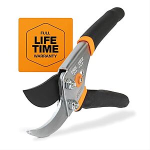 9" Fiskars Bypass Pruning Shears (up to 5/8" Cut Capacity) $9.90 