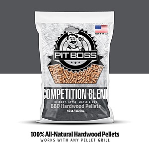 Select Stores: 40-lb Pit Boss Hardwood BBQ Pellets (Competition Blend) $12 + Free Store Pickup ~ Lowe's