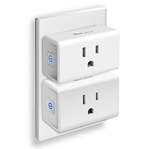 2-Pack Kasa Ultra Mini 15A Smart Plugs $11 