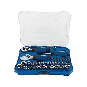 Select Lowe's Stores: 50-Piece Kobalt Stubby Standard & Metric Chrome Mechanics Tool Set w/ Hard Case $20 w/ store pickup