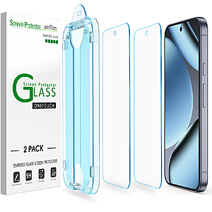 2-Pack OneTouch amFilm Google Pixel 9/10 Tempered Glass Screen Protectors $5 & More