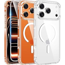 FNTCASE Magnetic Phone Case for iPhone 17 Pro Max (Clear) .20