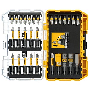 30-Piece DeWALT Maxfit Ultra 1/4" Hex Steel Screwdriving Bit Set $10 + Free Shipping
