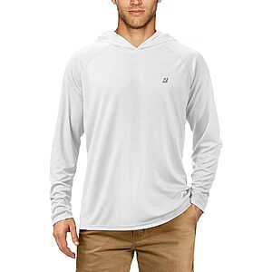 Roadbox Men's Hooded UPF 50+ Lightweight Long Sleeve Fishing Shirt (various) from $7.90