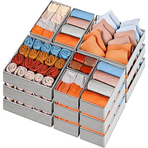 15-Pack Criusia Clothing Drawer Organizers .50