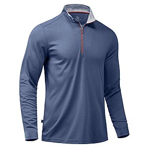 Obla Men’s Golf Quarter Zip Pullover Lightweight Long Sleeve Shirt $19.80 