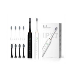 2-Pack Sunpro X-2 6-Mode Electric Toothbrush w/ 8 Brush Heads (Black & White) $15 + Free Shipping