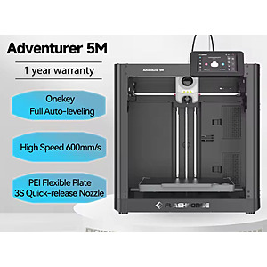 Flashforge Adventurer 5M Wi-Fi 3D Printer w/ Auto Leveling $162.70 + Free Shipping
