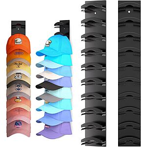2-Pk Houoisheck Hat Organizers for Baseball Caps (Black) $5 