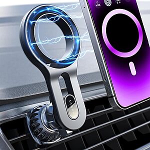 LISEN MagSafe Phone Car Vent Mount (Black) $7 