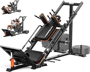 FEIERDUN 2-in-1 45 Degree Leg Press & Hack Squat Machine (Machine Only)