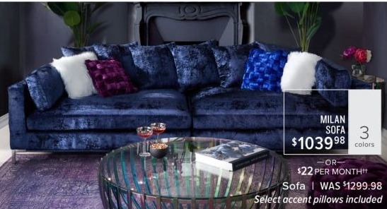 Value City Furniture Black Friday Milan 2 Piece Sofa For