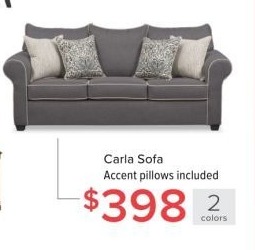 Value City Furniture Black Friday Carla Sofa For 398 00