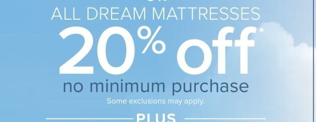 Value City Furniture Black Friday All Dream Mattresses 20 Off