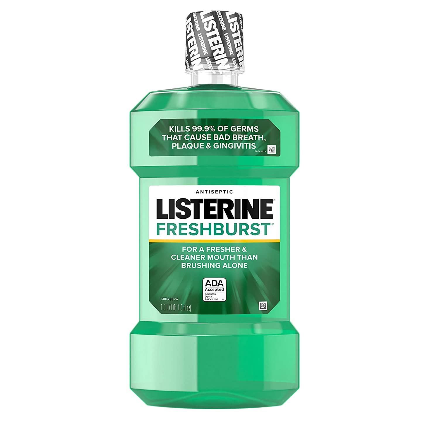 Listerine Antiseptic Mouthwash, Fresh Burst - One Liter (33.8 Fl Oz) - $3.64 AC & S&S ($3.08 @ 5 S&S Orders) - Amazon
