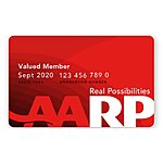 2 Year AARP Membership (any age can join) $12/1yr, $20/2yrs, $50/5yrs (regular $16/yr)